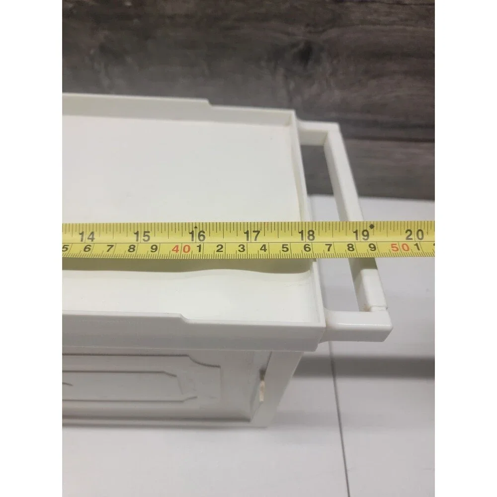 Plastic Vintage Cabinet Sliding Door Storage Medicine Bathroom MCM Shelf Display